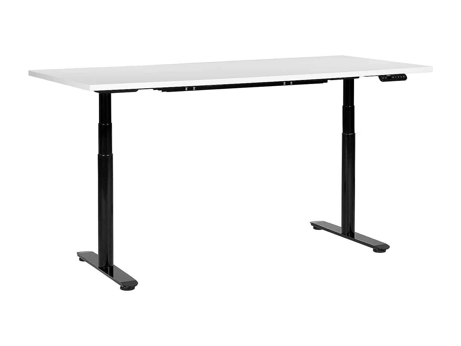 Bureau elektrisch verstelbaar wit/zwart 180 x 80 cm DESTINAS