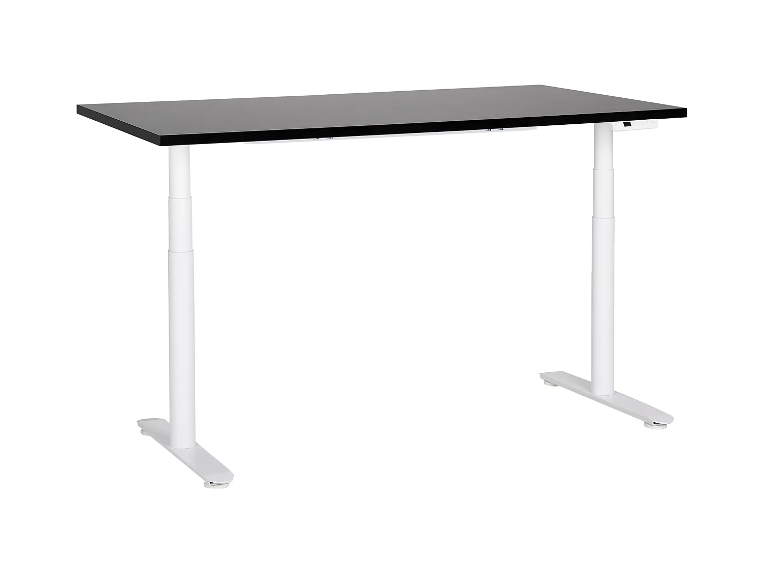 Bureau réglable en hauteur électriquement DESTINAS Noir/blanc 160 cm 72 cm