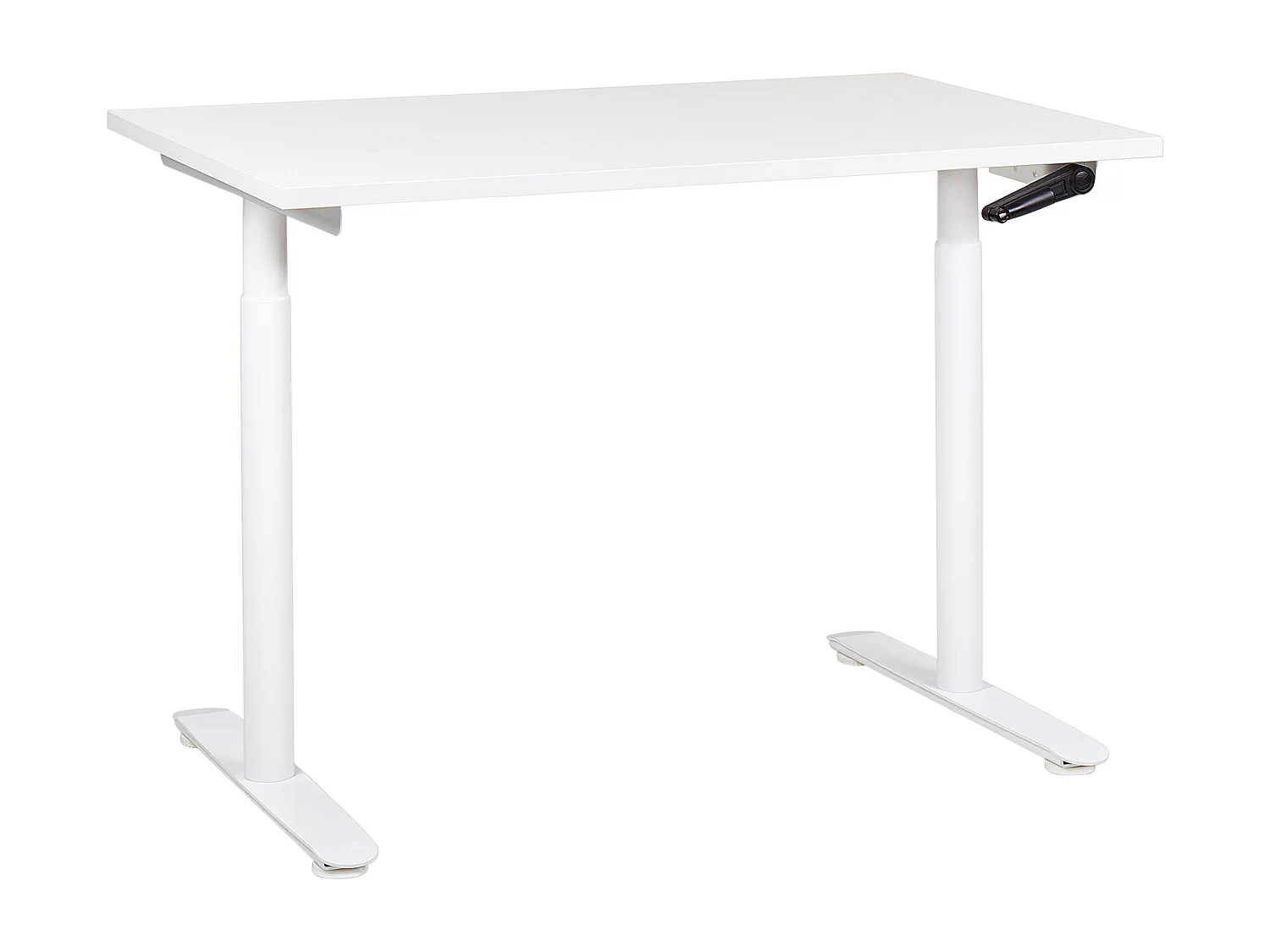Höhenverstellbarer Schreibtisch mit Kurbel weiß 120x72 cm DESTINAS