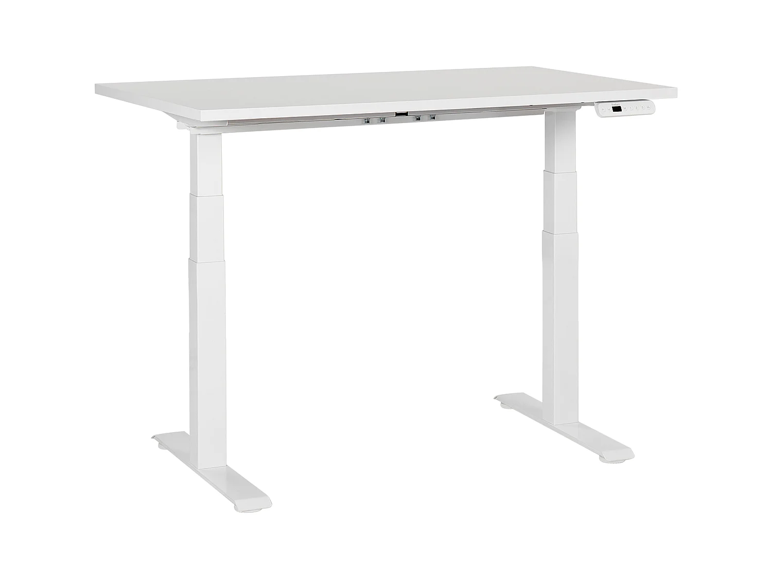 Elektrisch höhenverstellbarer Schreibtisch USB weiß 120x72 cm DESTINES