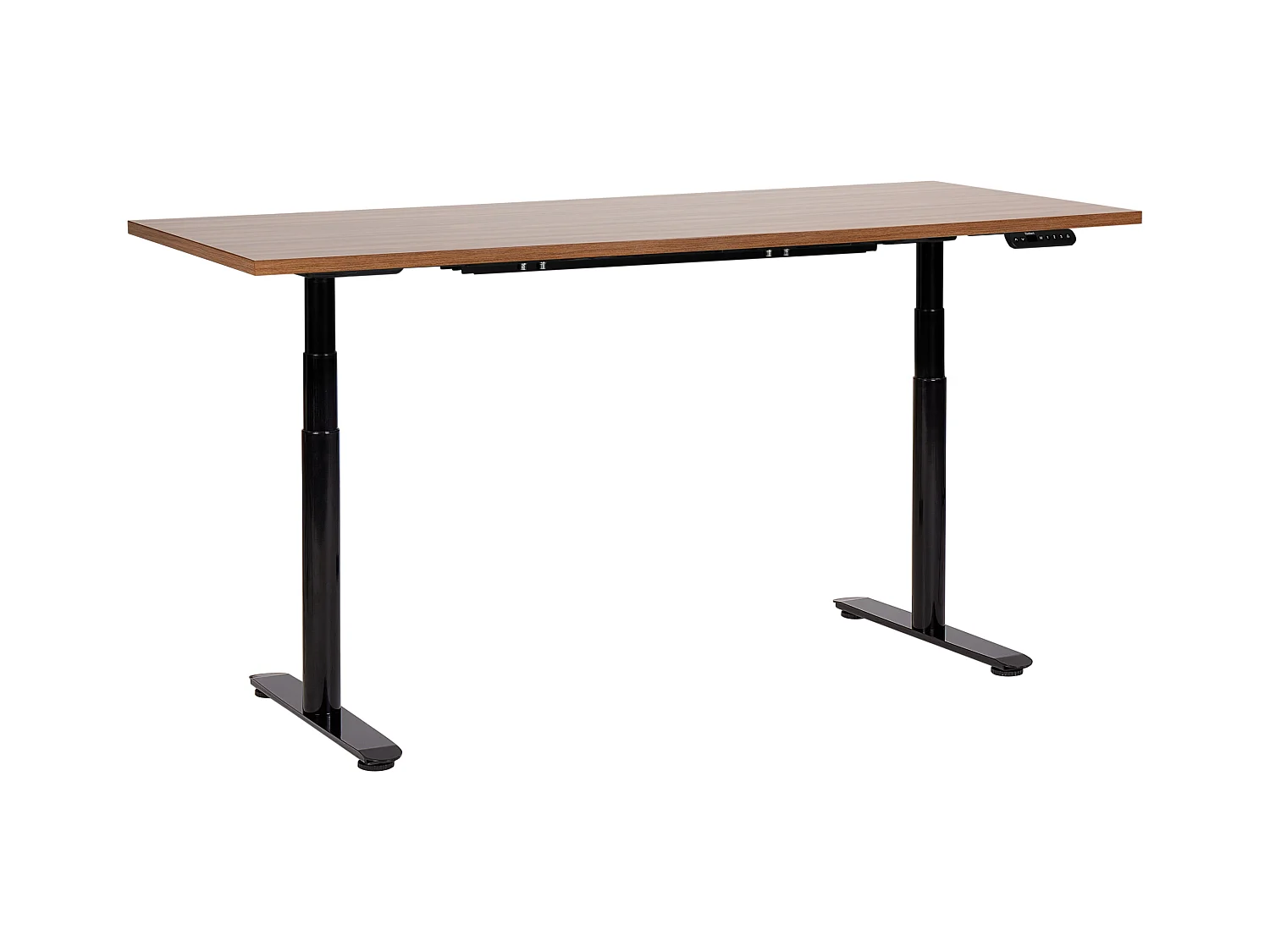 Bureau réglable en hauteur électriquement DESTINAS Marron/noir 180 cm 80 cm