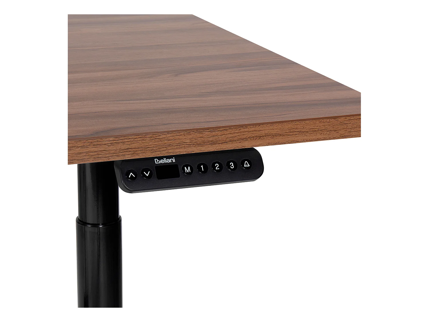 Bureau réglable en hauteur électriquement DESTINAS Marron/noir 180 cm 80 cm