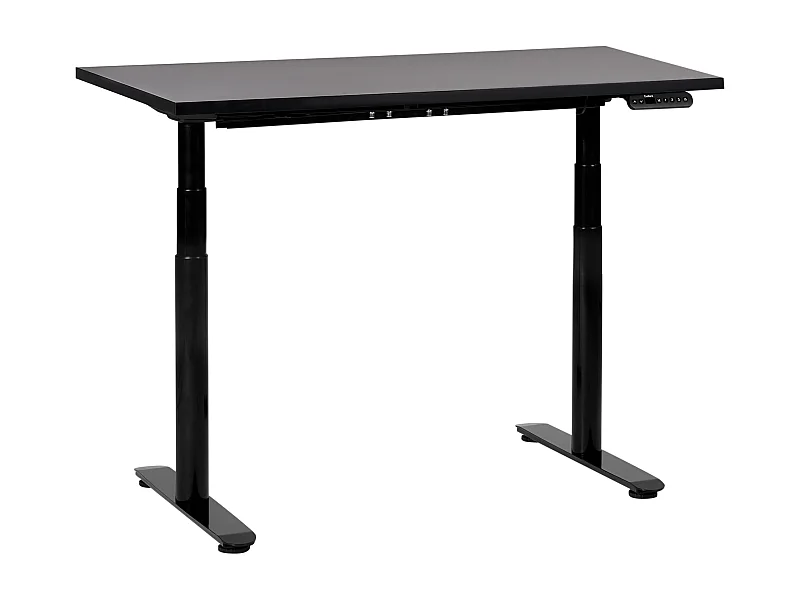 Elektrisch höhenverstellbarer Schreibtisch USB schwarz 120x72 cm DESTINAS