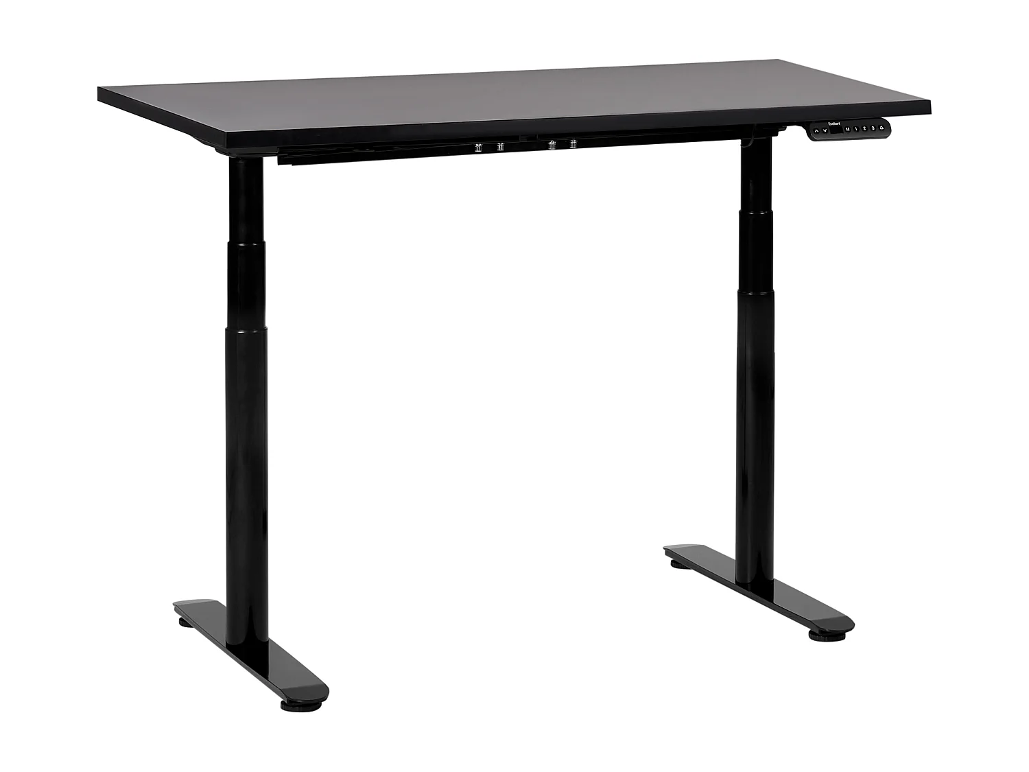 Elektrisch höhenverstellbarer Schreibtisch USB schwarz 120x72 cm DESTINAS