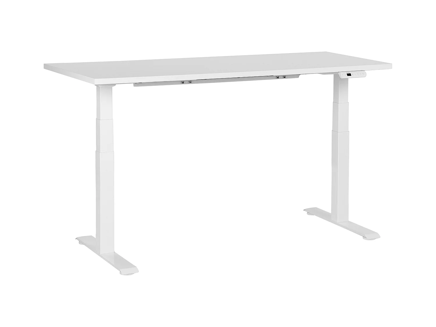 Bureau réglable en hauteur électriquement DESTINES Blanc 160 cm 72 cm