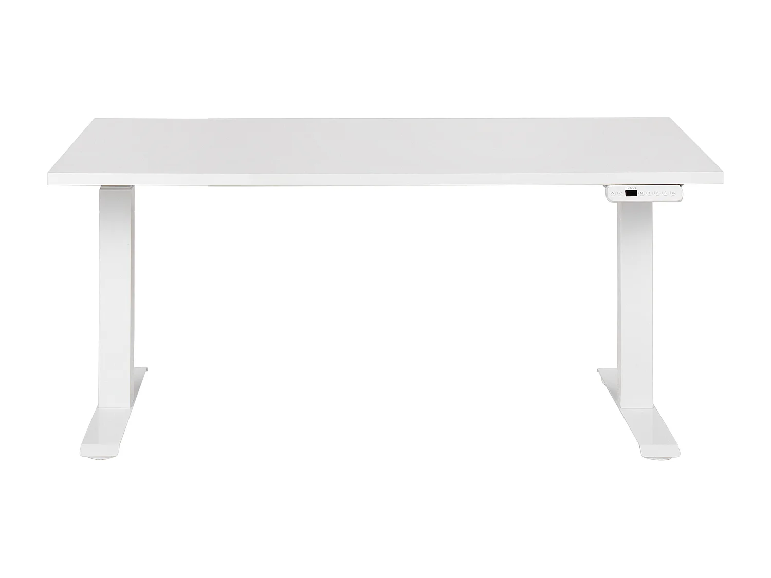 Bureau réglable en hauteur électriquement DESTINES Blanc 160 cm 72 cm