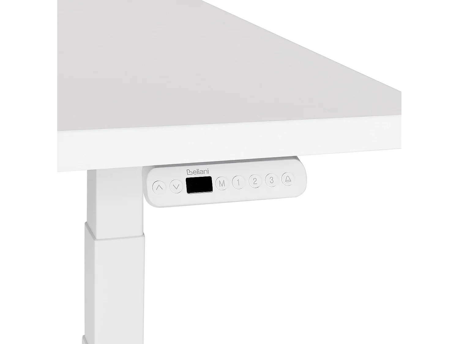 Bureau réglable en hauteur électriquement DESTINES Blanc 160 cm 72 cm