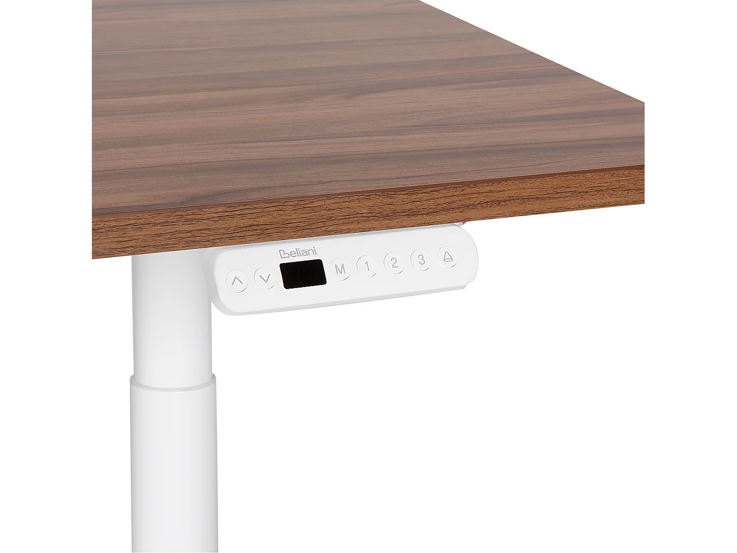 Bureau réglable en hauteur électriquement DESTINAS Marron/blanc 180 cm 80 cm
