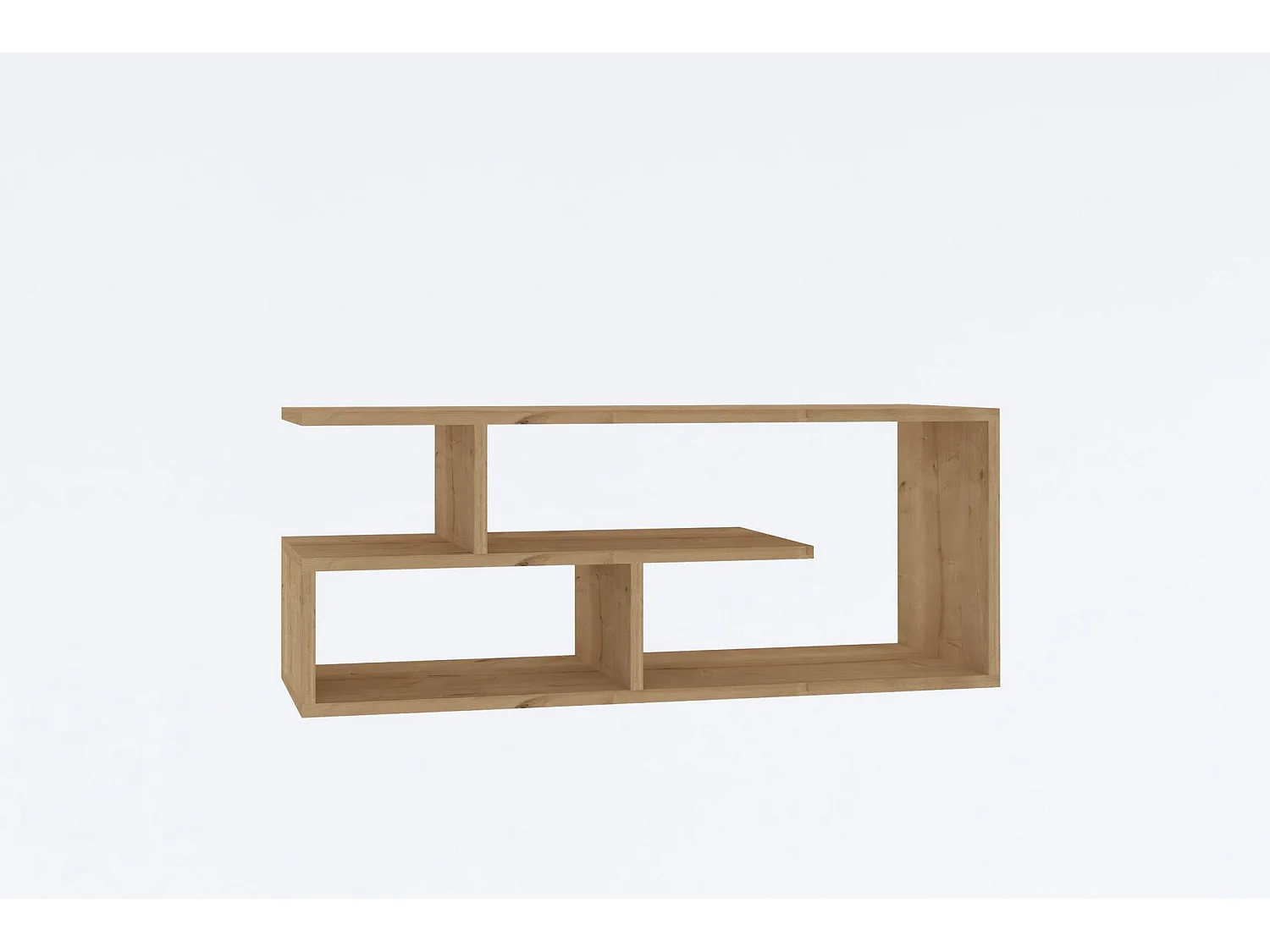 Mesa de tv Kailua 1214, Luminoso madera, 100x40x30cm