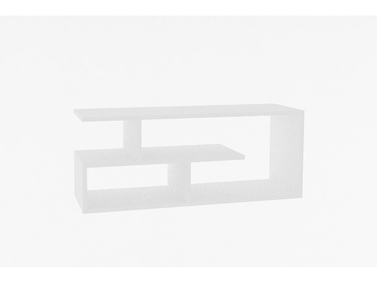 Mesa de tv Kailua 1214, Blanco, 100x40x30cm