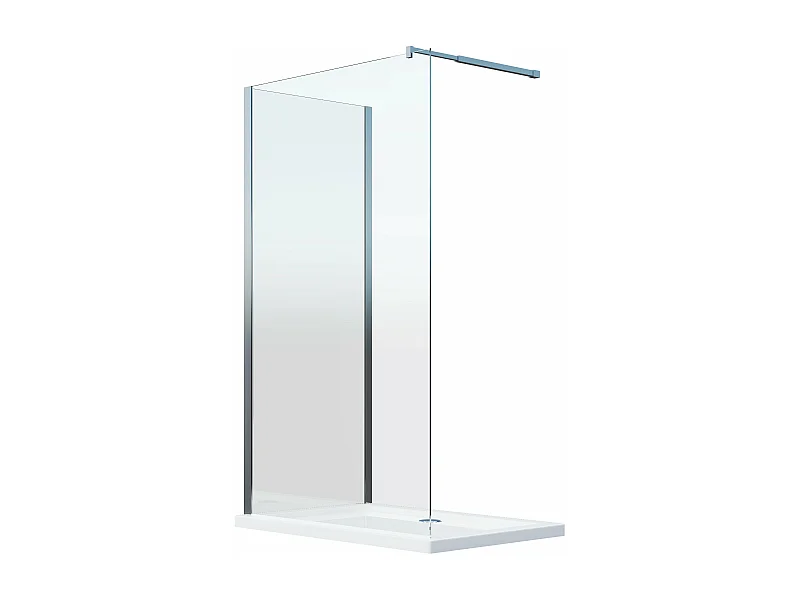 Parete Doccia Walk-in Angolare Doppio Vetro 8 mm Reversibile 68-70 x 98,5-100,5 H 200 cm