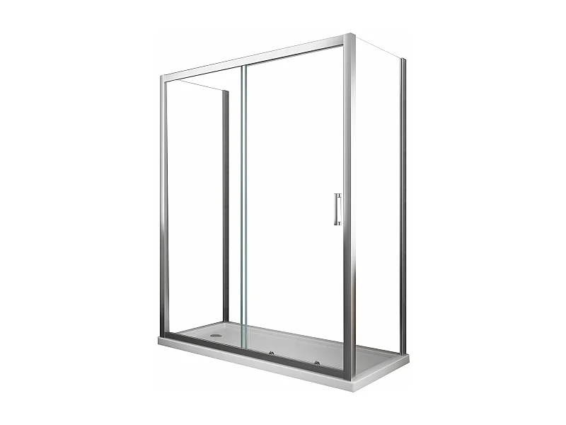 Box Cabina Doccia 3 Lati 2 Fissi E Uno Scorrevole 67,5-70x125-130x67,5-70