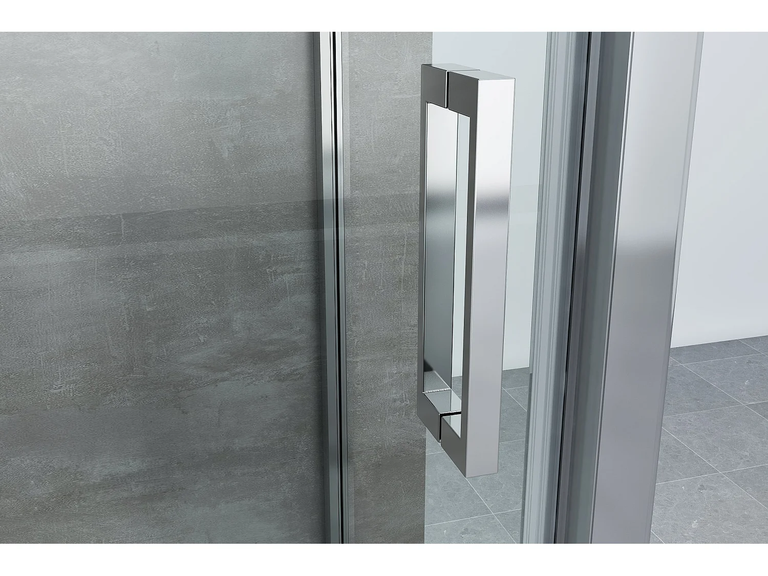 Box Cabina Doccia 3 Lati 2 Fissi E Uno Scorrevole 72,5-75x105-110x72,5-75