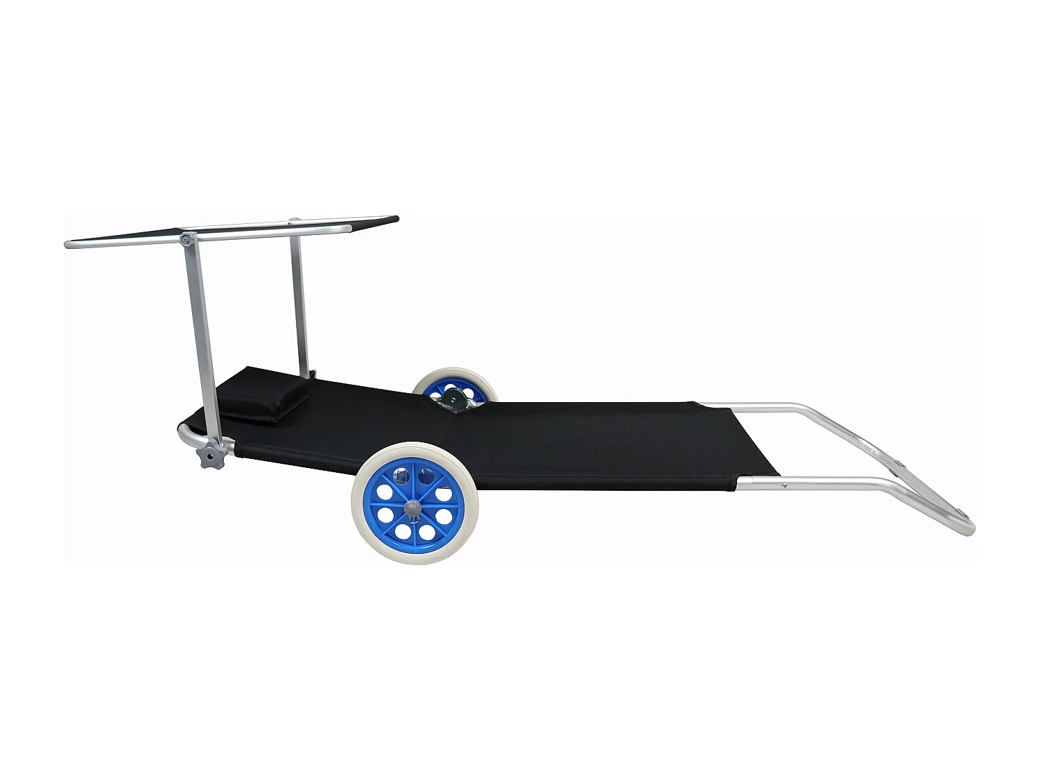 Sun lounger Dach Black Ca. L. 165 x H. 16 x W. 65 cm