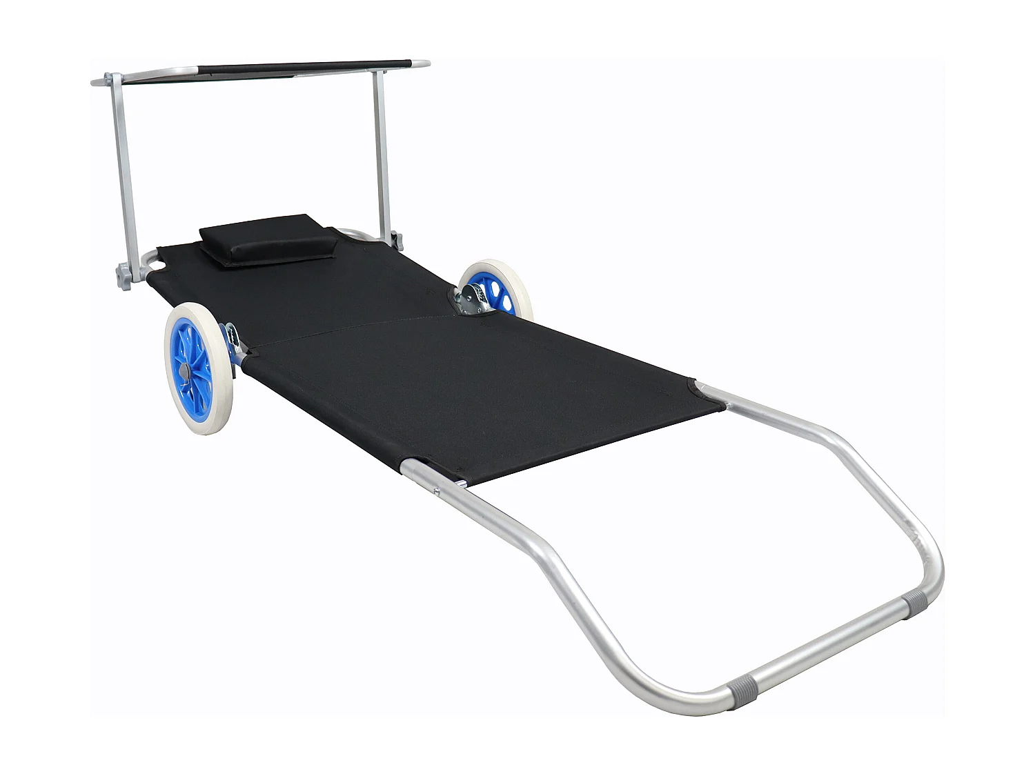 Sun lounger Dach Black Ca. L. 165 x H. 16 x W. 65 cm