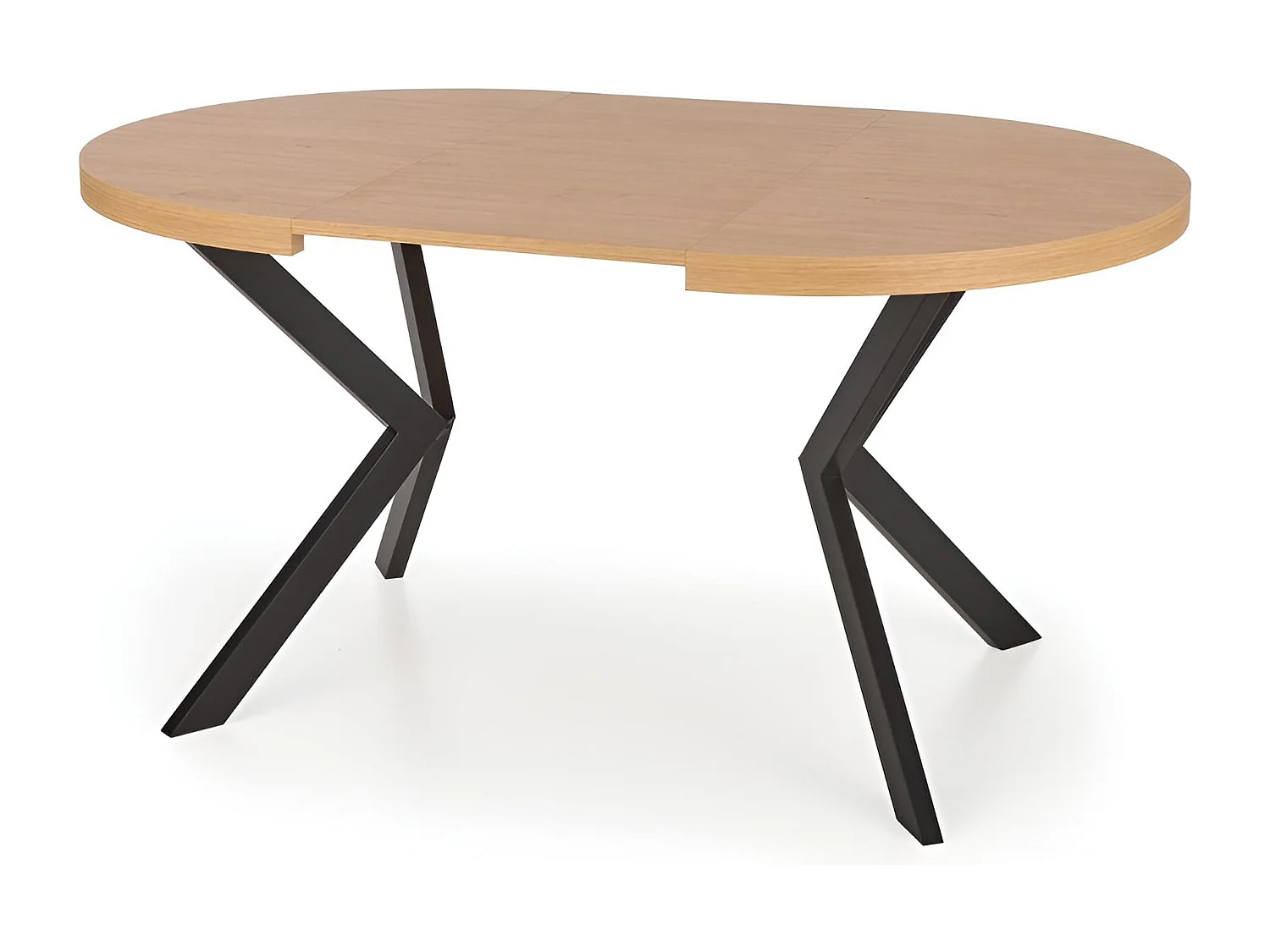 Esstisch Peroni Nero/MDF/Sonoma&Schwarz