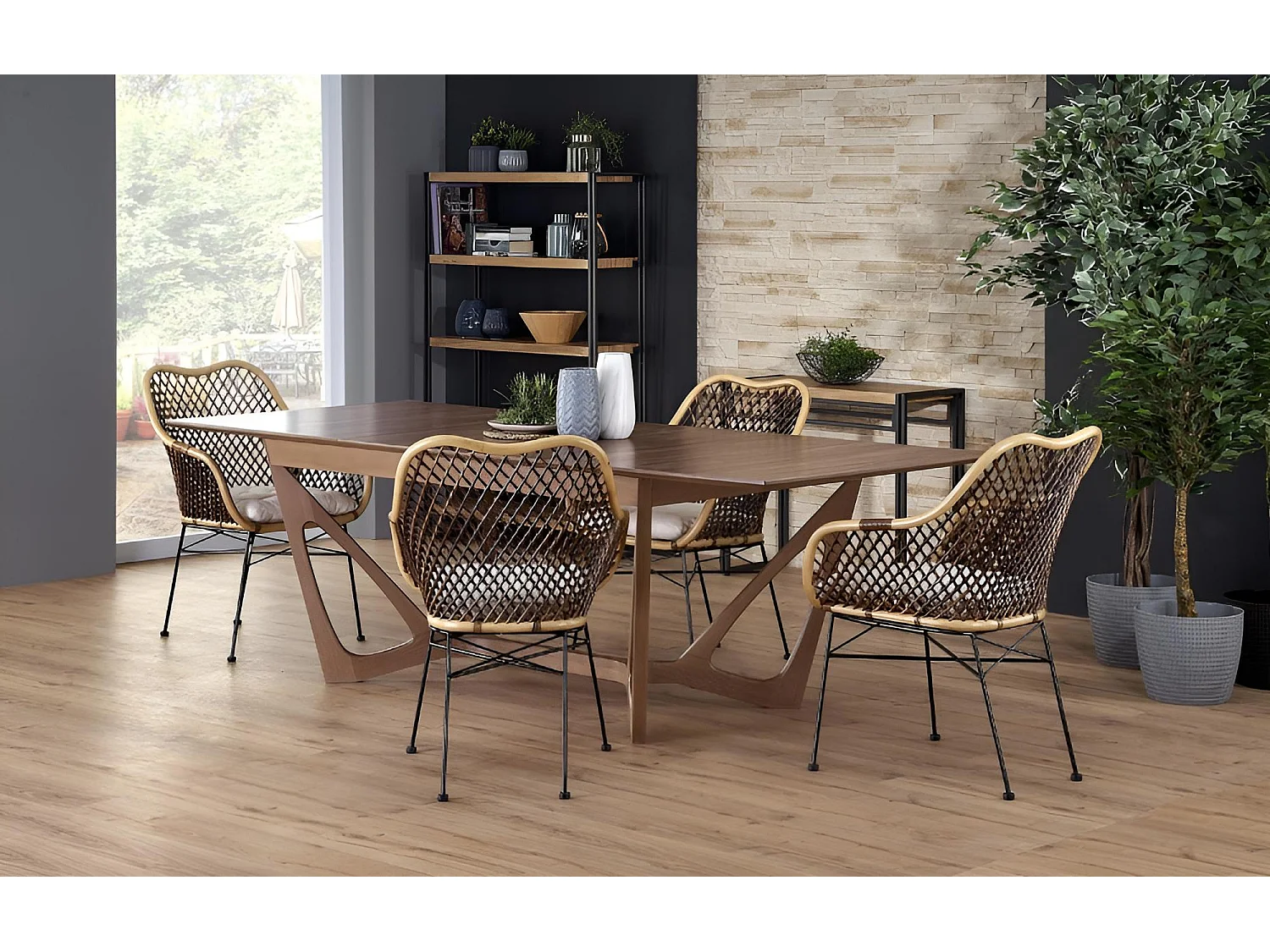 Esstisch Wenanty/Holz/Braun