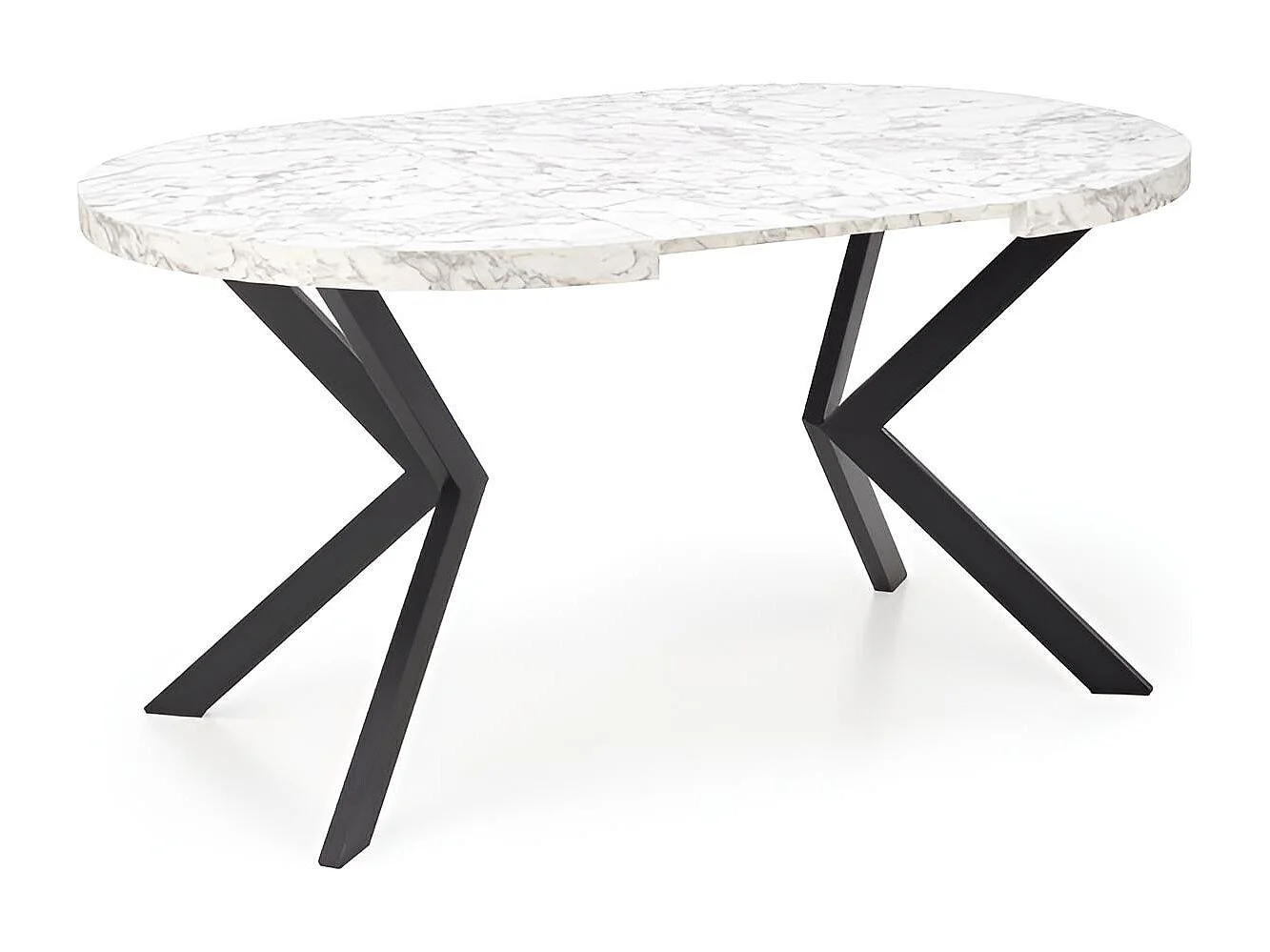 Esstisch Peroni/MDF/Weiss&Schwarz