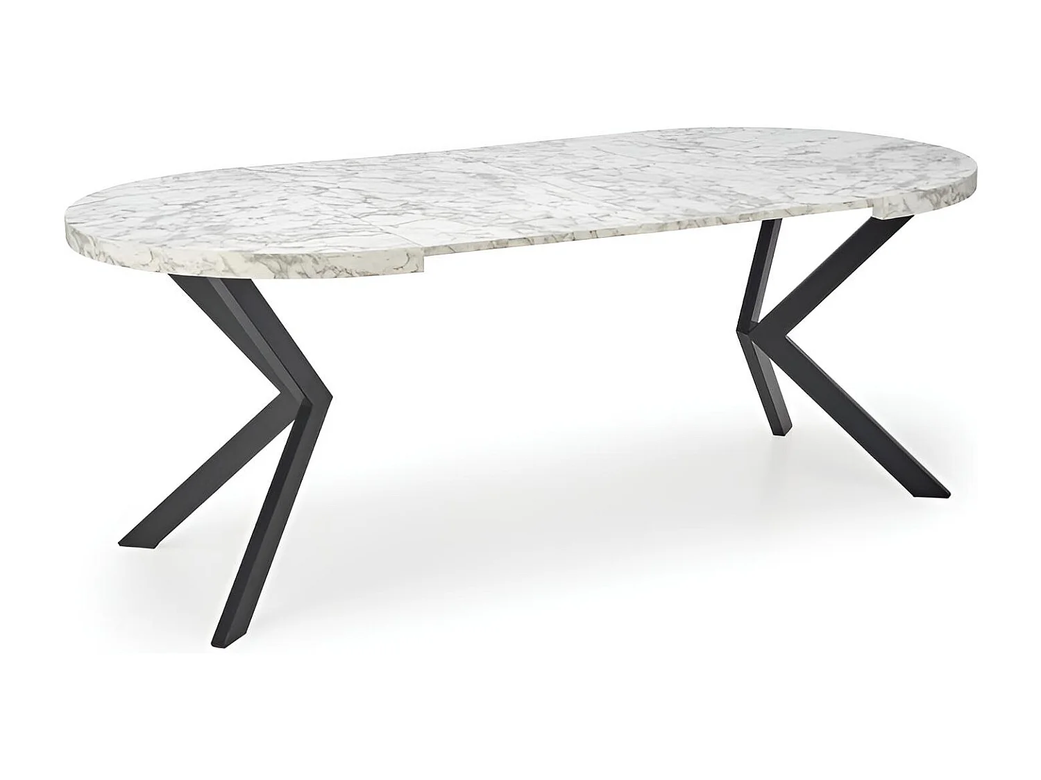 Esstisch Peroni/MDF/Weiss&Schwarz