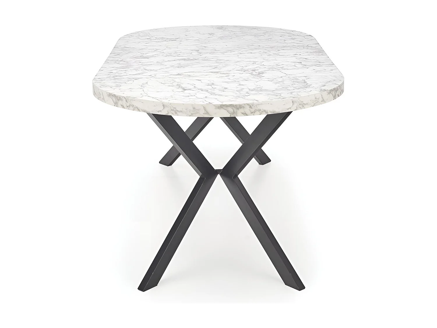 Esstisch Peroni/MDF/Weiss&Schwarz