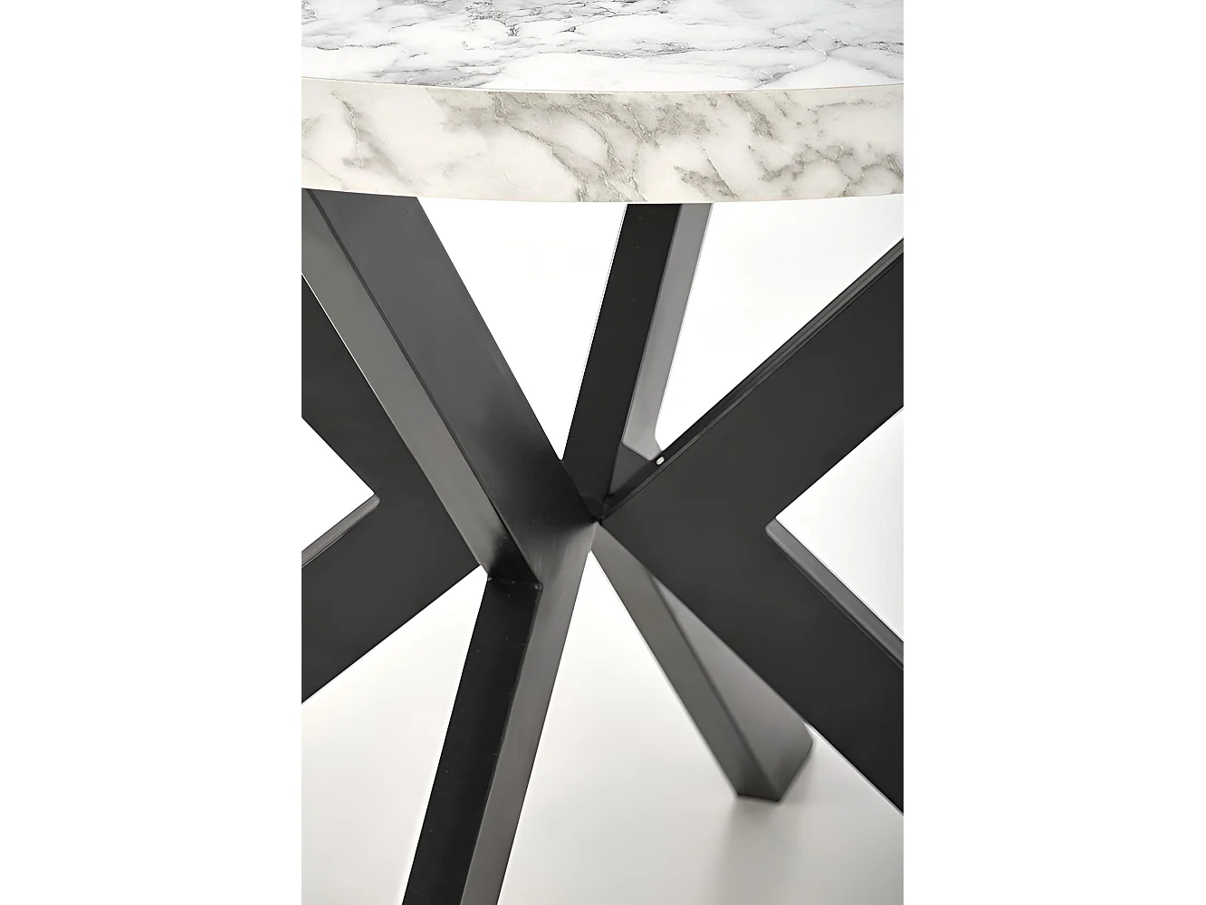 Esstisch Peroni/MDF/Weiss&Schwarz