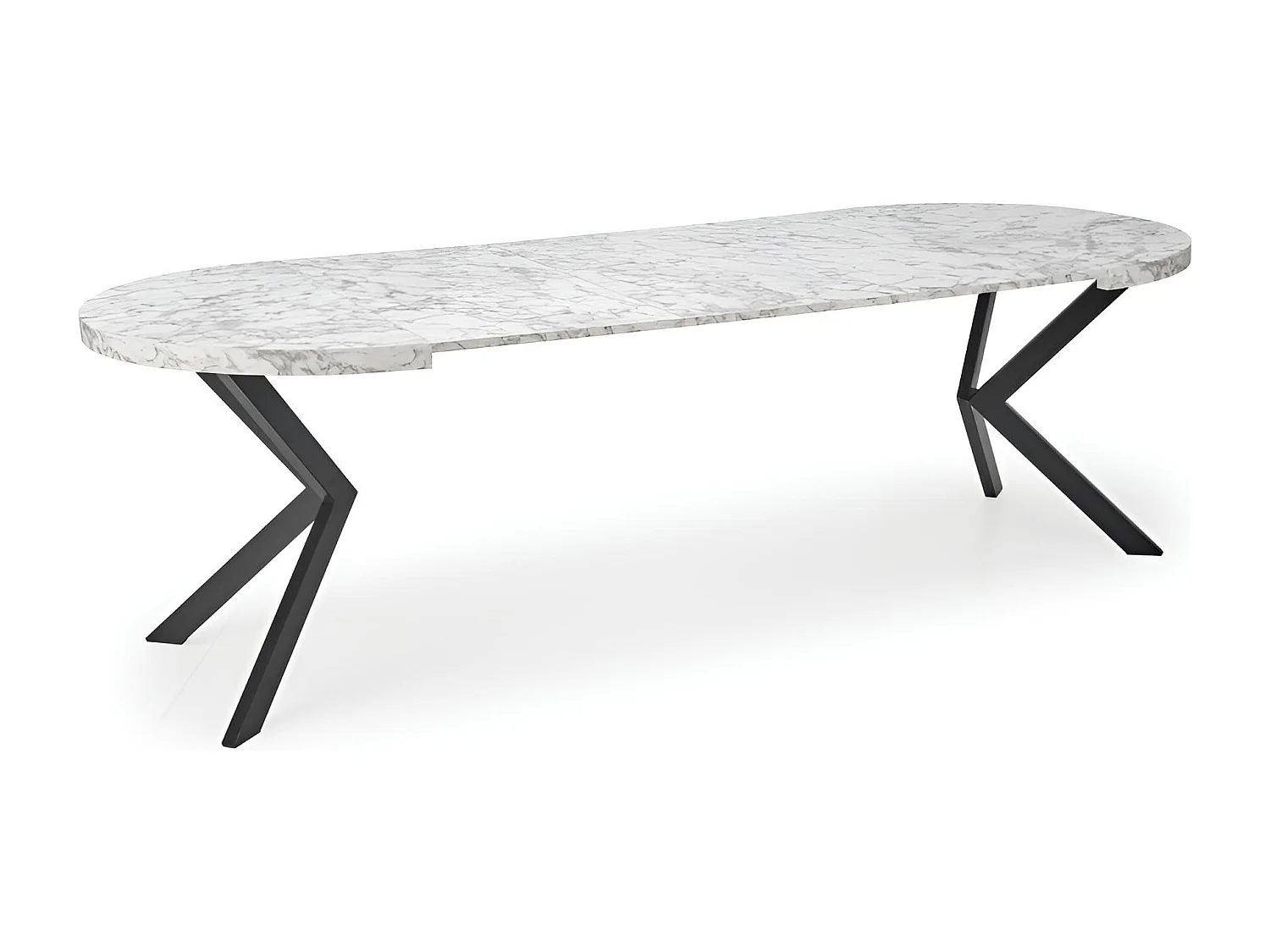 Esstisch Peroni/MDF/Weiss&Schwarz