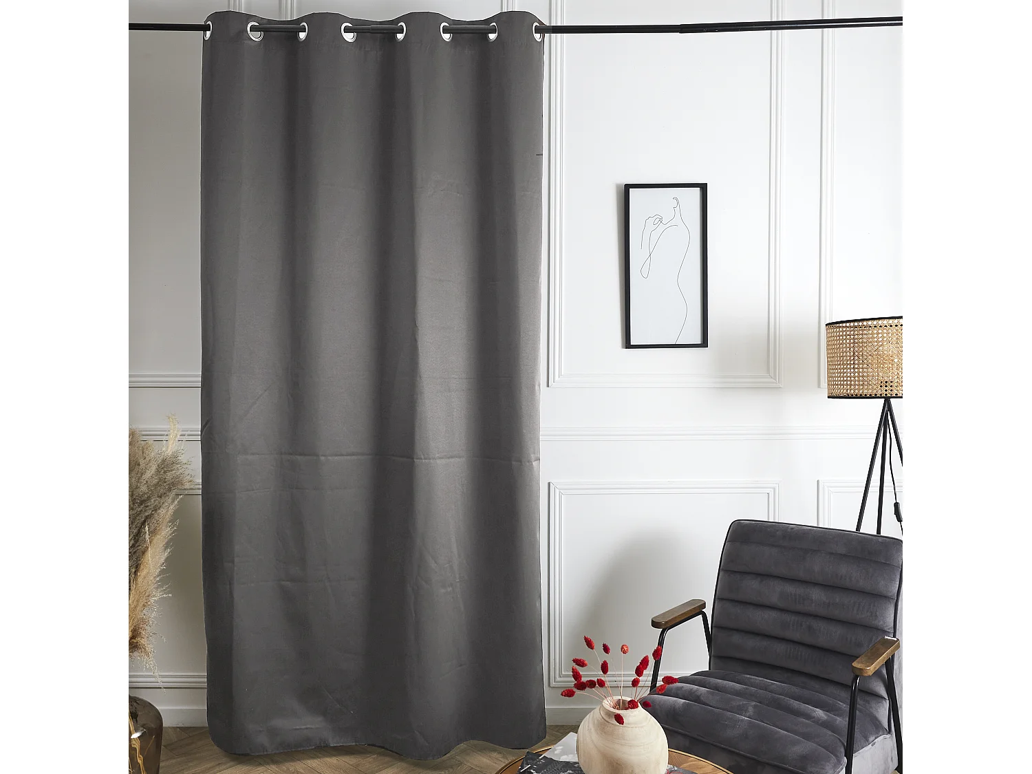 RIDEAU THERMIQUE ISOLANT 135X240CM M6