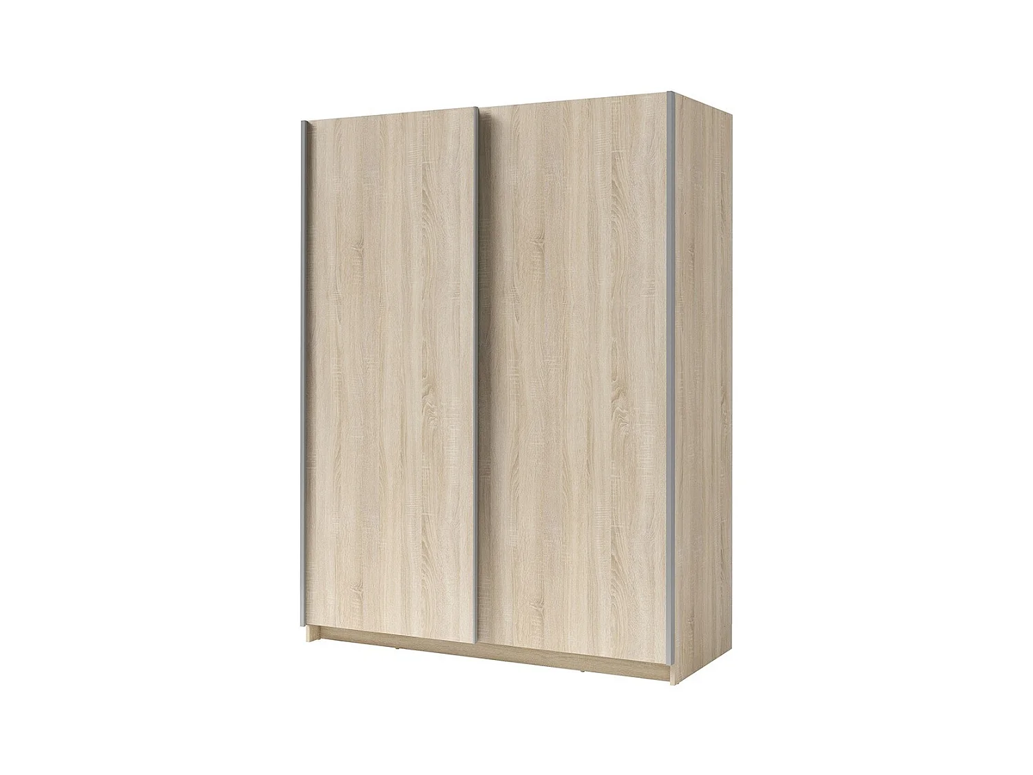 Kledingkast met 2 schuifdeuren - Collectie GOZU - Kleur Sonoma eiken - 180 x 198 x 62 cm
