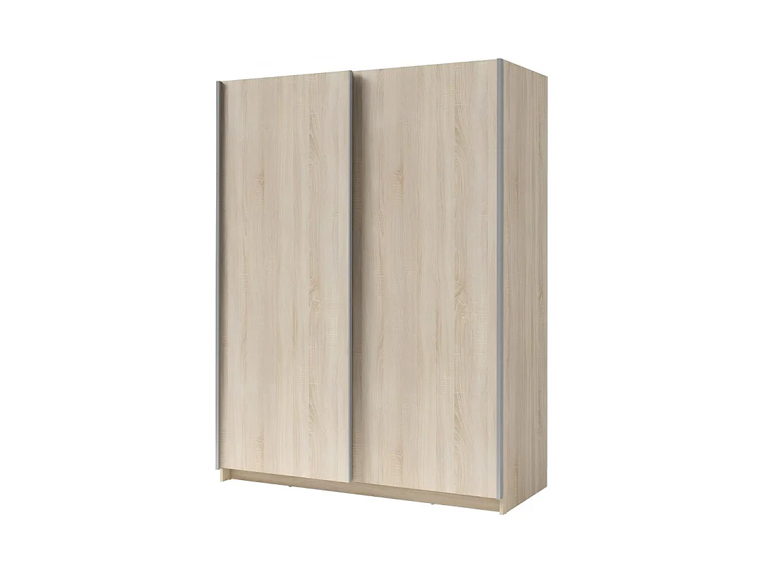 Armadio 2 porte scorrevoli - Collezione GOZU - Colore quercia sonoma - 150 x 198 x 62 cm