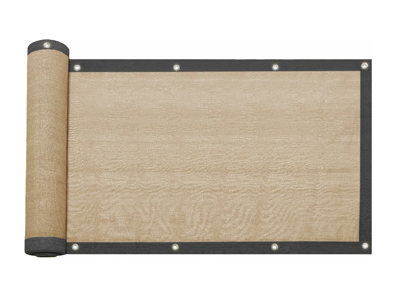 Pare-vent Celtis 200x10000 Polyéthylène Hdpe Aluminium Beige Noir