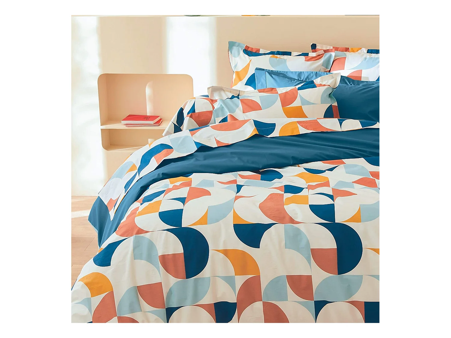 Juego de funda nórdica con estilo gráfico 200 x 200 cm