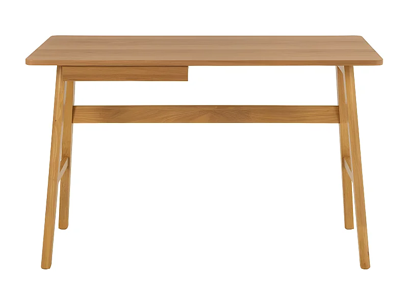 Tinamou - Bureau en bois avec tiroir L120cm - Bois clair