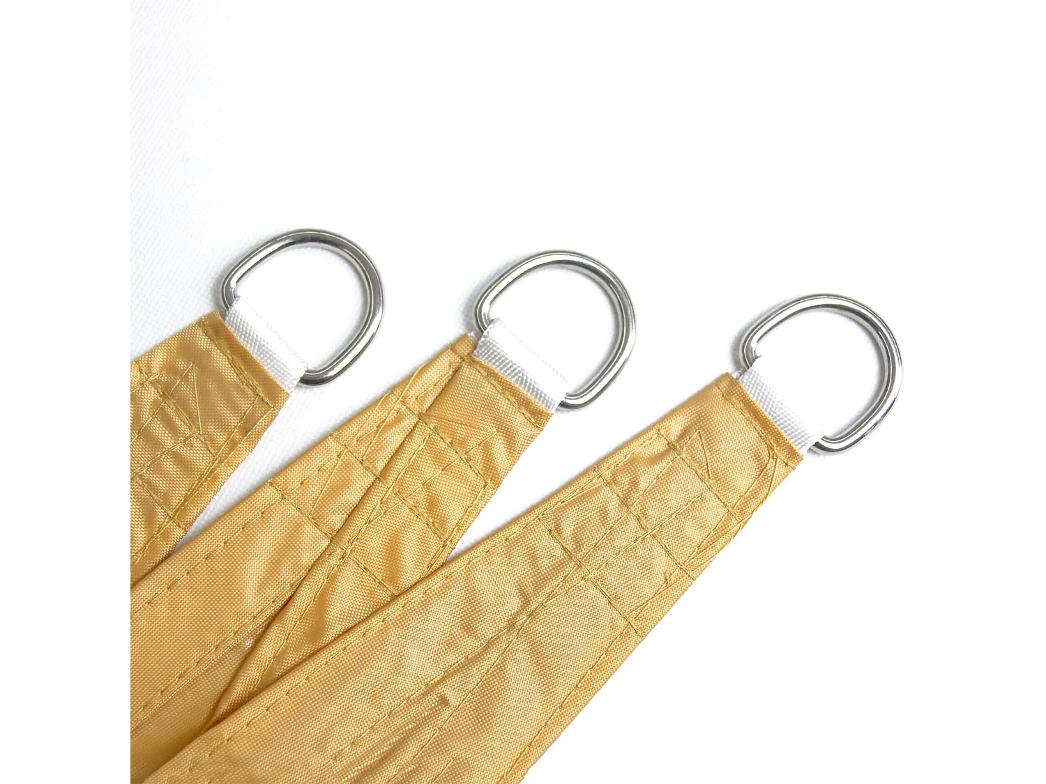 Toldo Vela Mopane 360x360x360 Poliéster Impermeável Aço Bege Escuro