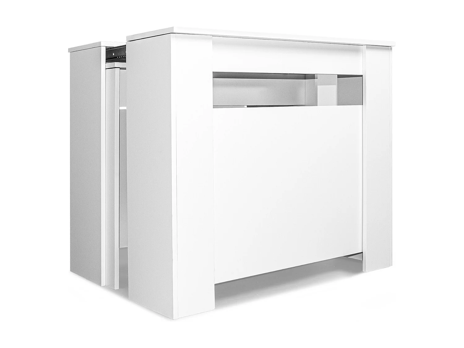 Fortino - Tavolo consolle allungabile fino a 250 cm, salvaspazio