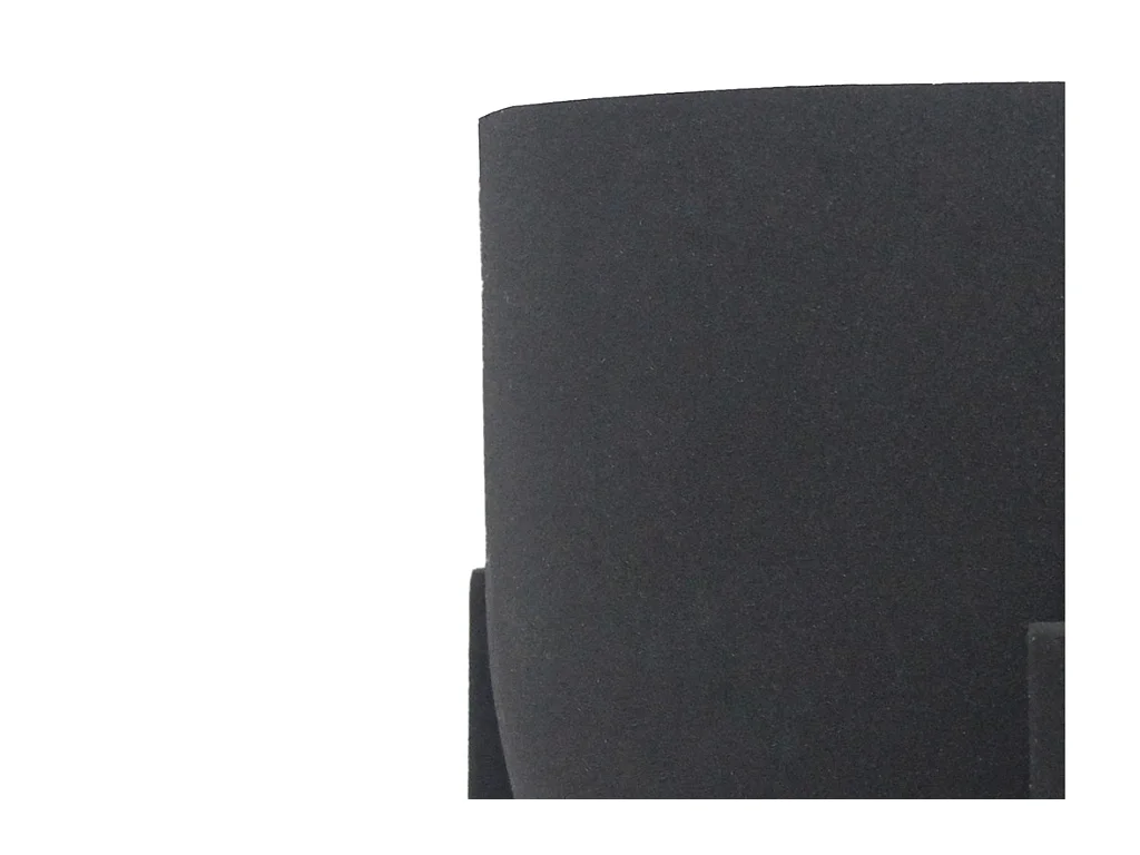 Macetero de pie de metal - D. 18 x Alt. 25,5 cm - Negro mate - ZARIWI