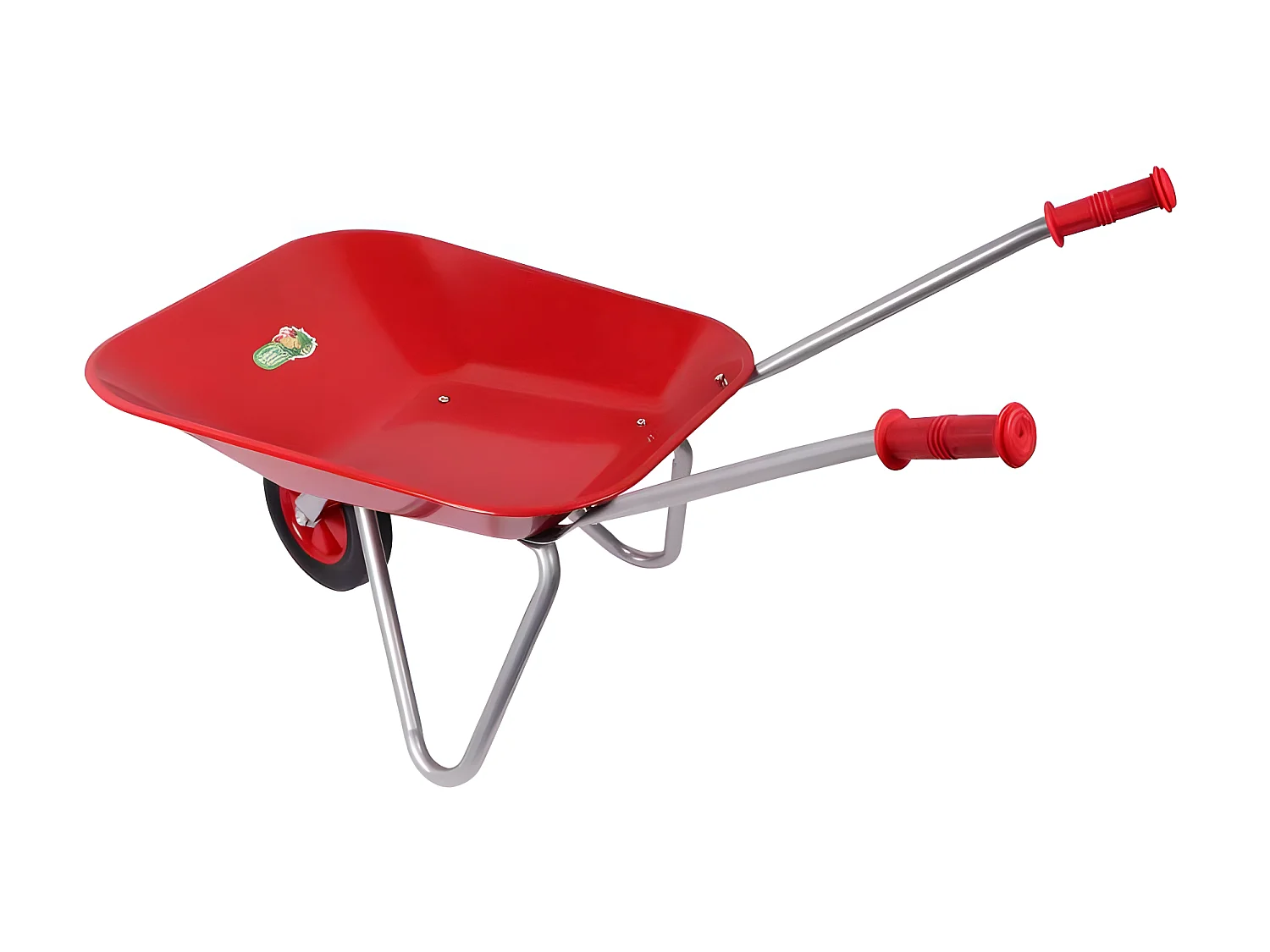 Brouette enfant métal rouge