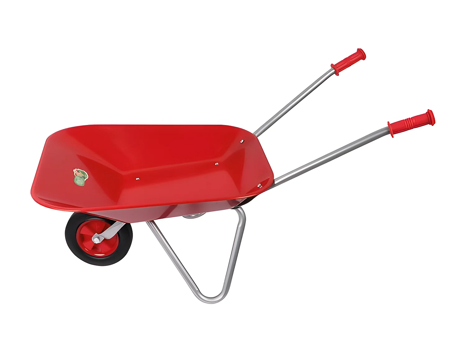 Brouette enfant métal rouge