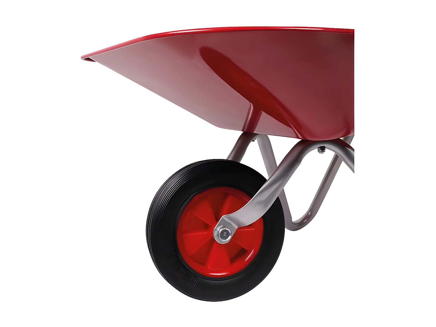 Brouette enfant métal rouge