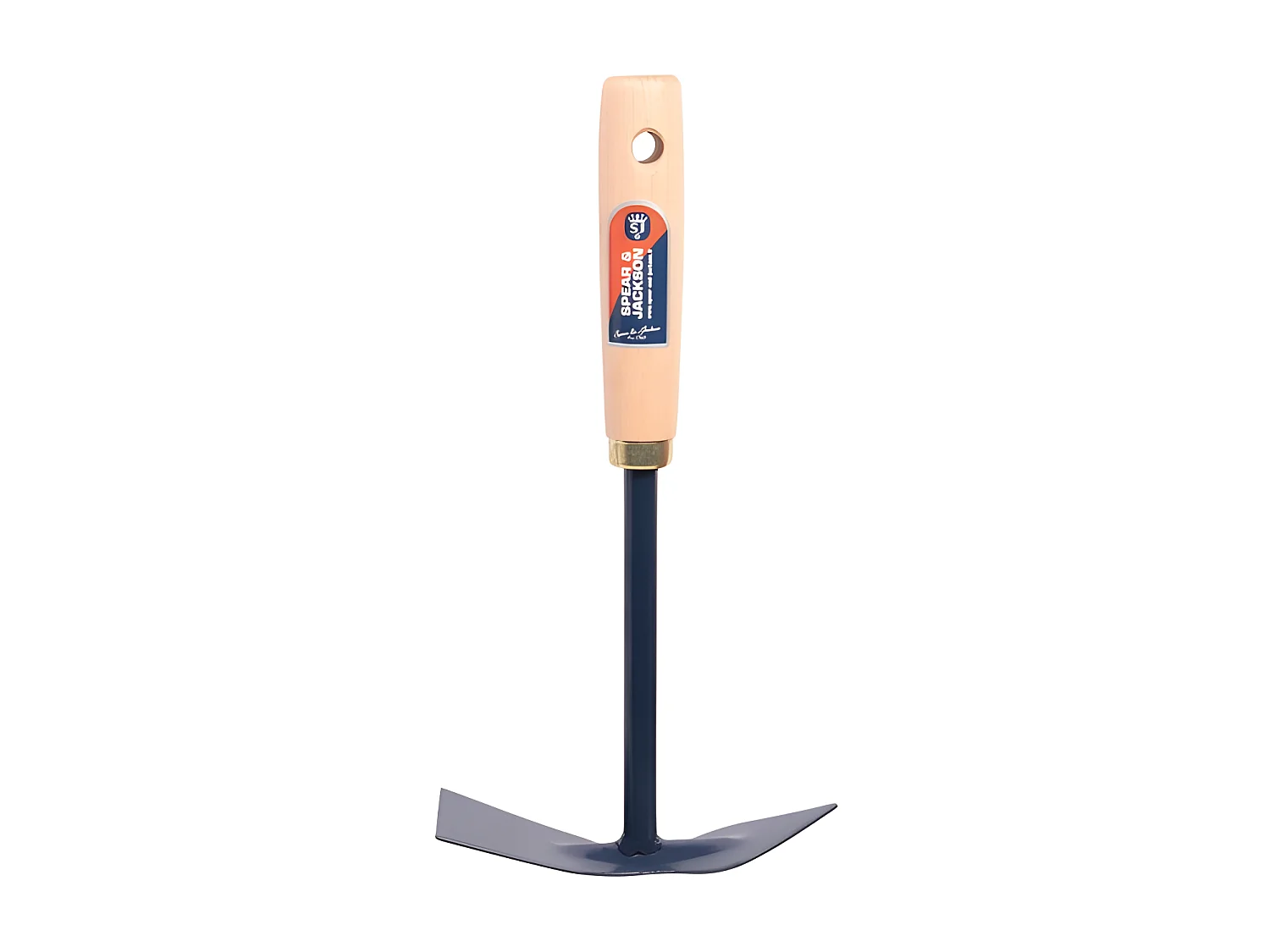 Serfouette à fleurs panne et langue manche en bois