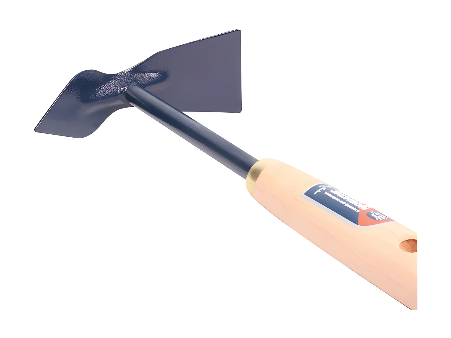 Serfouette à fleurs panne et langue manche en bois