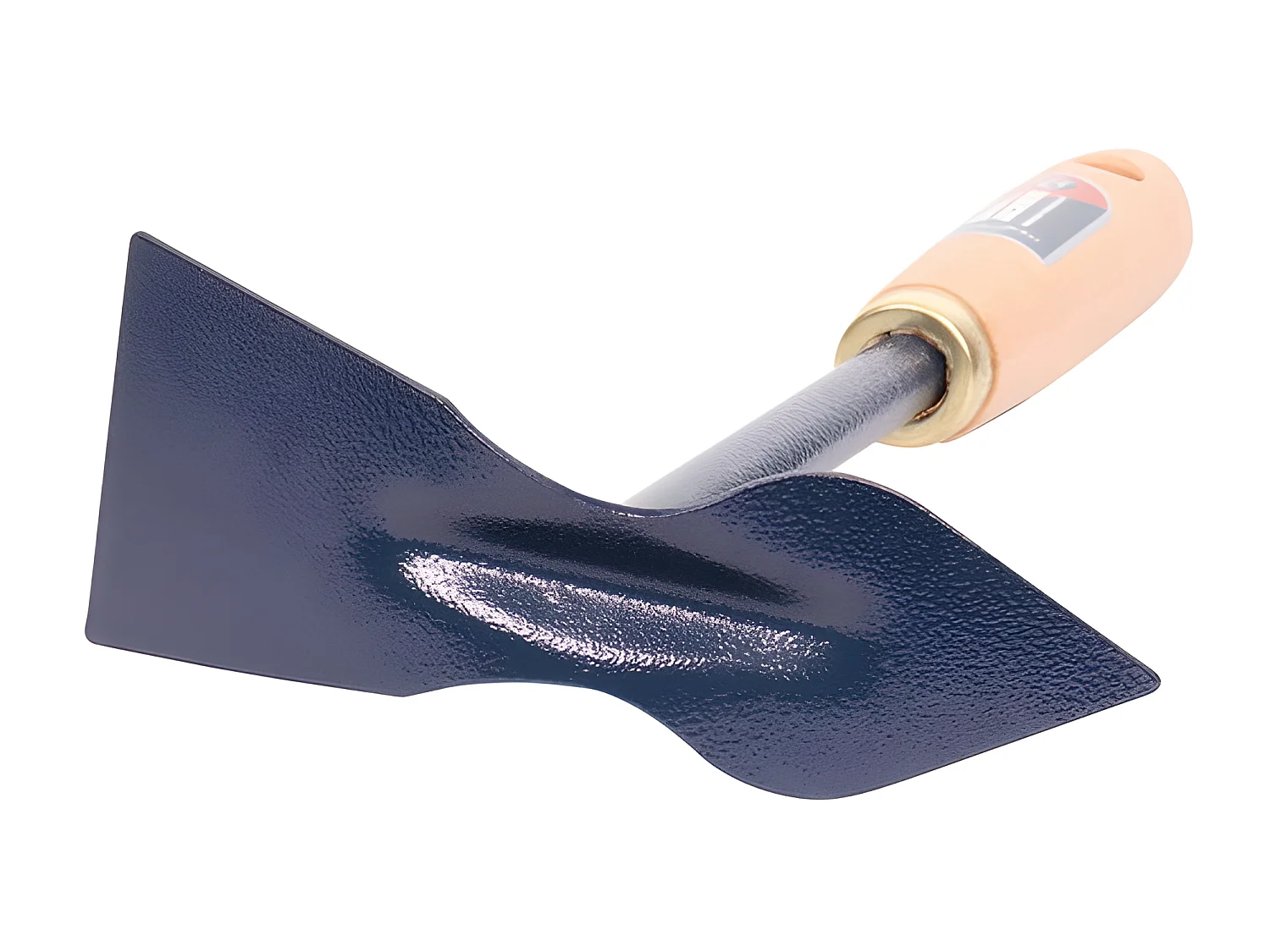 Serfouette à fleurs panne et langue manche en bois