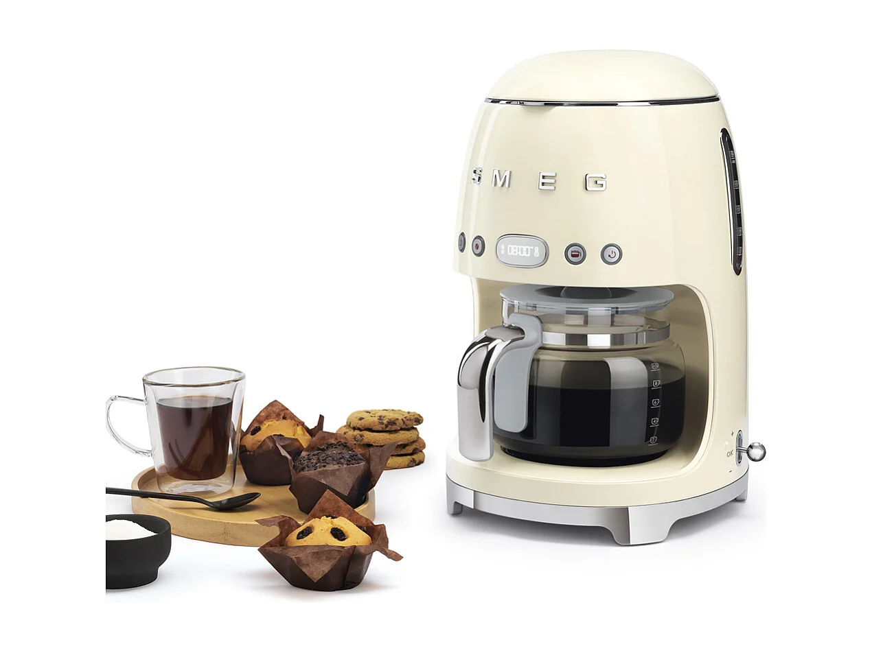 Cafetière filtre années 50 1,4 l crème