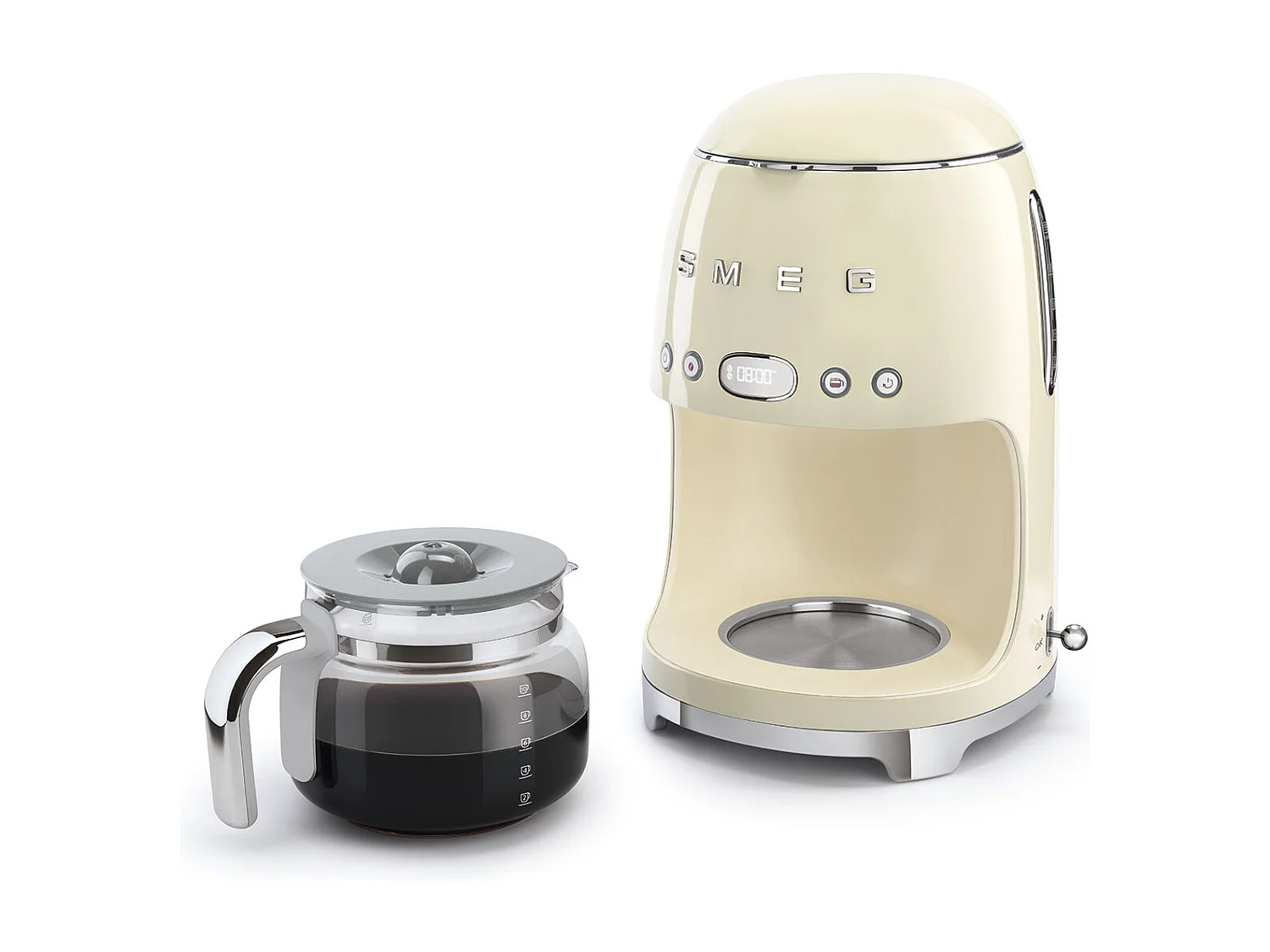 Cafetière filtre années 50 1,4 l crème