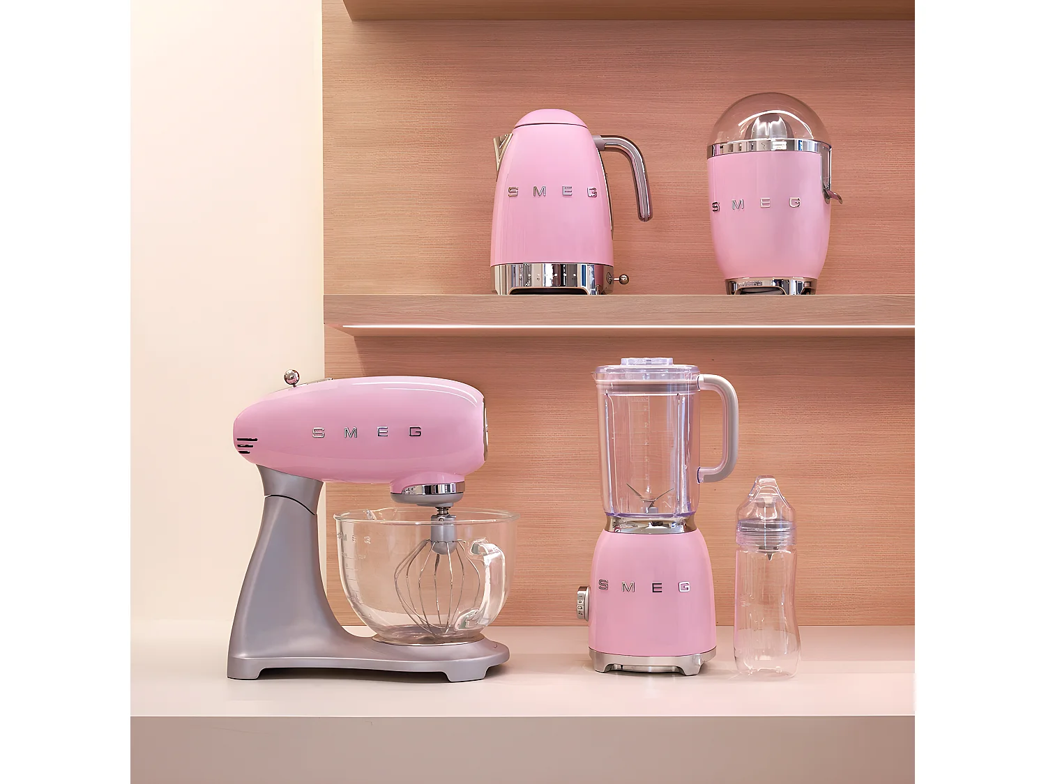 Smeg Presse-agrumes 70w rose - CJF11PKEU