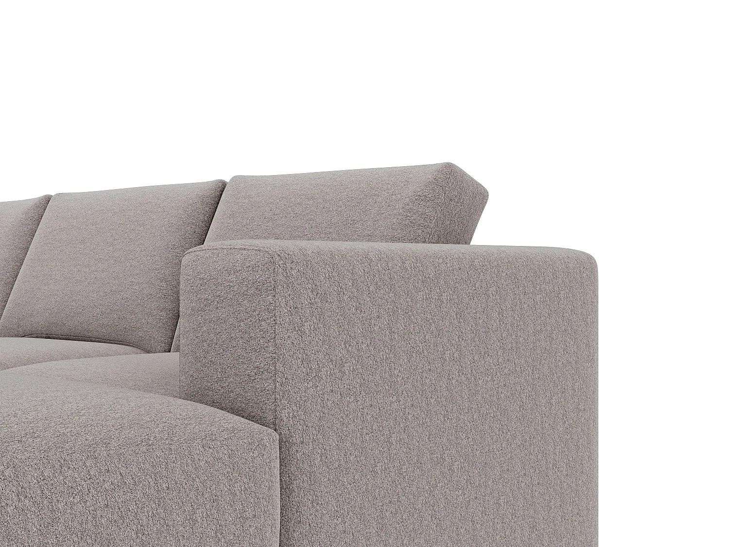 Højrehjørnsofa panoramasofa i beige stof højresides panoramasofa i beige stof MESETA