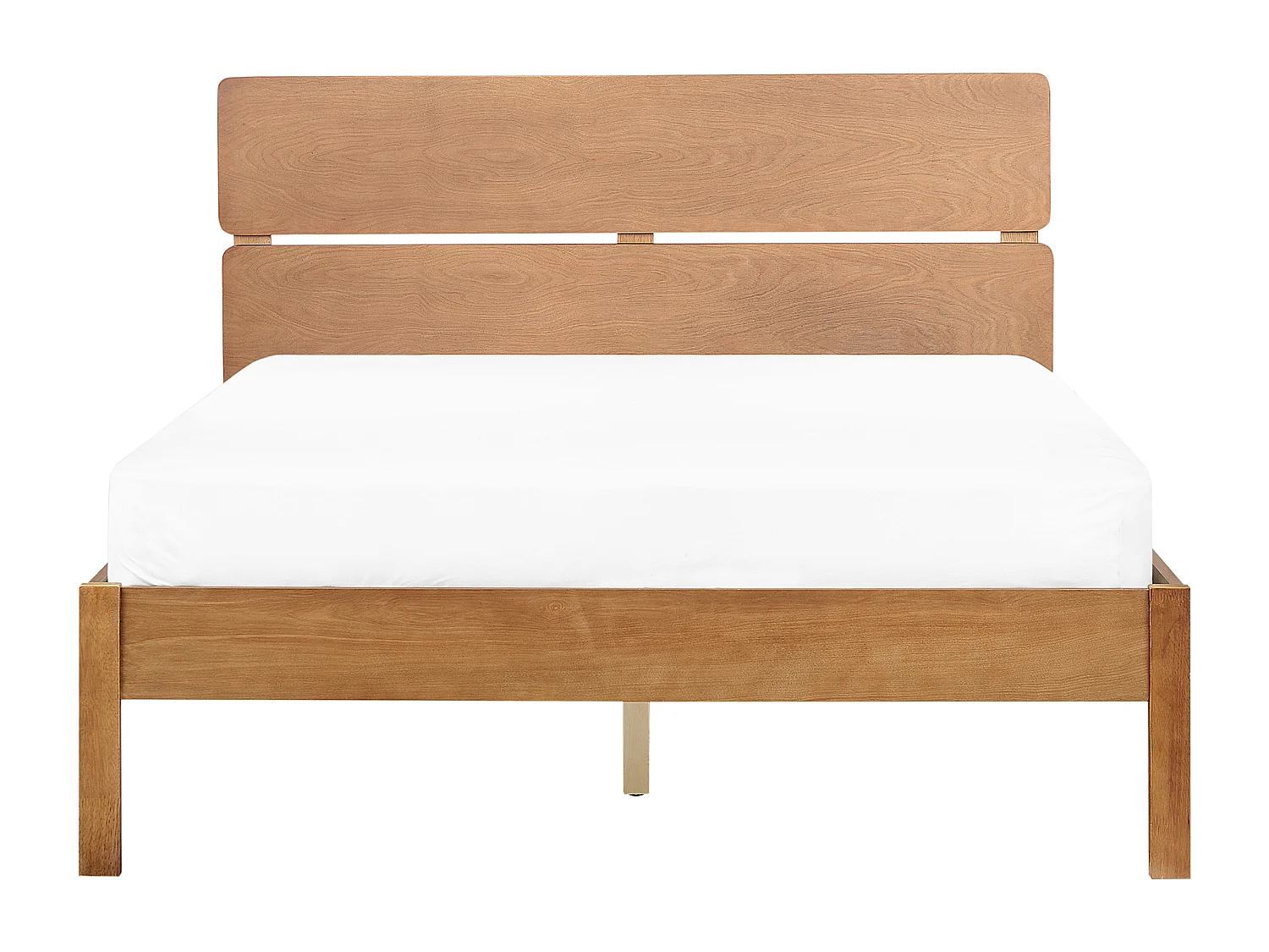 Bett mit Lattenrost Holz BOISSET 140 x 200 cm Dunkelbraun