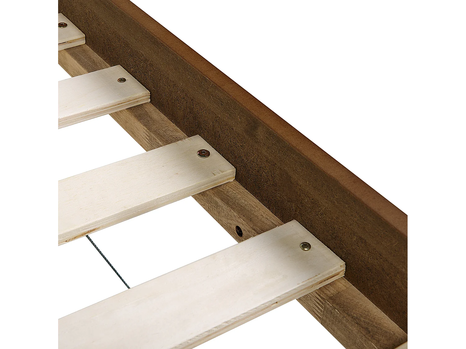 Bett mit Lattenrost Holz BOISSET 140 x 200 cm Dunkelbraun