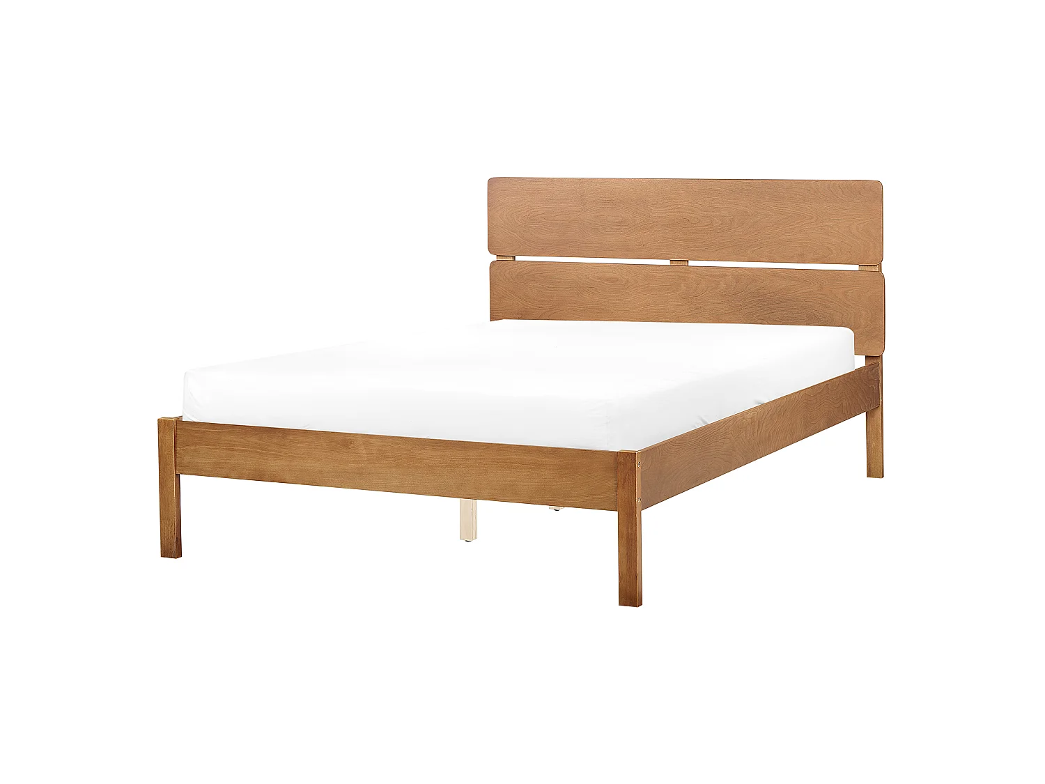 Bett mit Lattenrost Holz BOISSET 140 x 200 cm Dunkelbraun