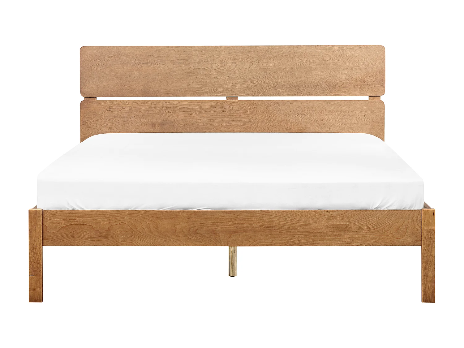 Bett mit Lattenrost Holz BOISSET 160 x 200 cm Dunkelbraun