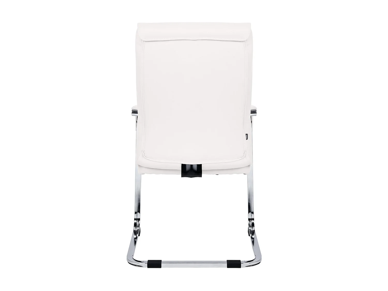 Lot de 2  chaises oscillantes - Similicuir - Blanc - Hobart